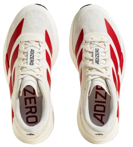 adidas Adizero EVO SL 'White Red' | Scarlet Rhythm JS1182