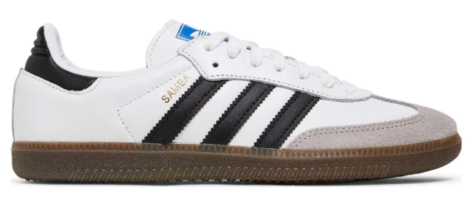 adidas Women's Samba White/Black | Sunday Typeset