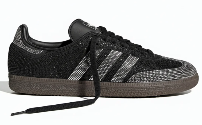 adidas Samba OG Rhinestone Women's 'Black Silver' | Silver Reverie