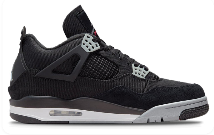 Air Jordan 4 Retro SE 'Black Canvas' | Noir Atelier DH7138-006