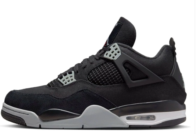 Air Jordan 4 Retro SE 'Black Canvas' | Noir Atelier DH7138-006