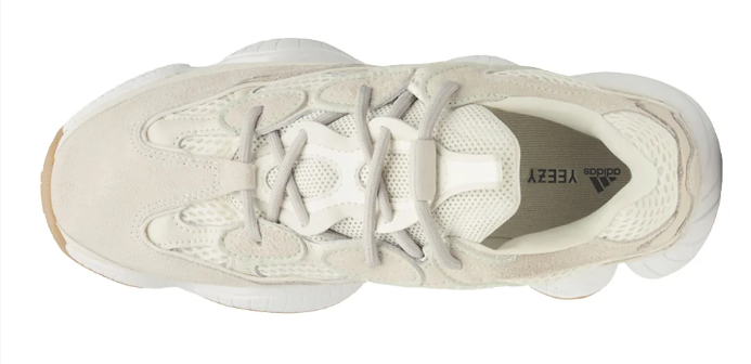 adidas Yeezy 500 Bone White Sneakers | Chalk Horizon