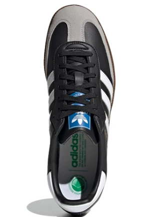adidas Samba Vegan 'Black White Brown' | Everyday Contrast H01878