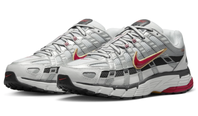 Nike P-6000 CNPT Women's 'Metallic Silver / Red' BV1021-101 | Silverline Tempo