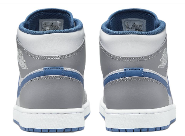 Air Jordan 1 Mid 'Cement Grey True Blue' | Blue Blueprint DQ8426-014