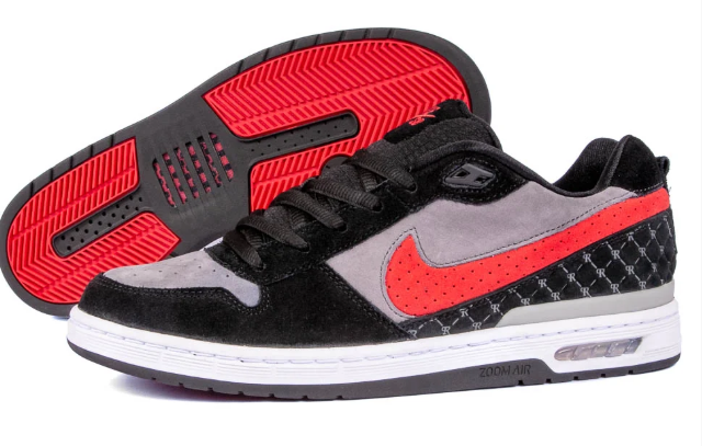 Nike SB Paul Rodriguez Zoom Air Low 'Black / Varsity Red / Flint Grey' | Redline Replay