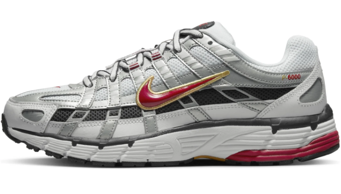 Nike P-6000 CNPT Women's 'Metallic Silver / Red' BV1021-101 | Silverline Tempo