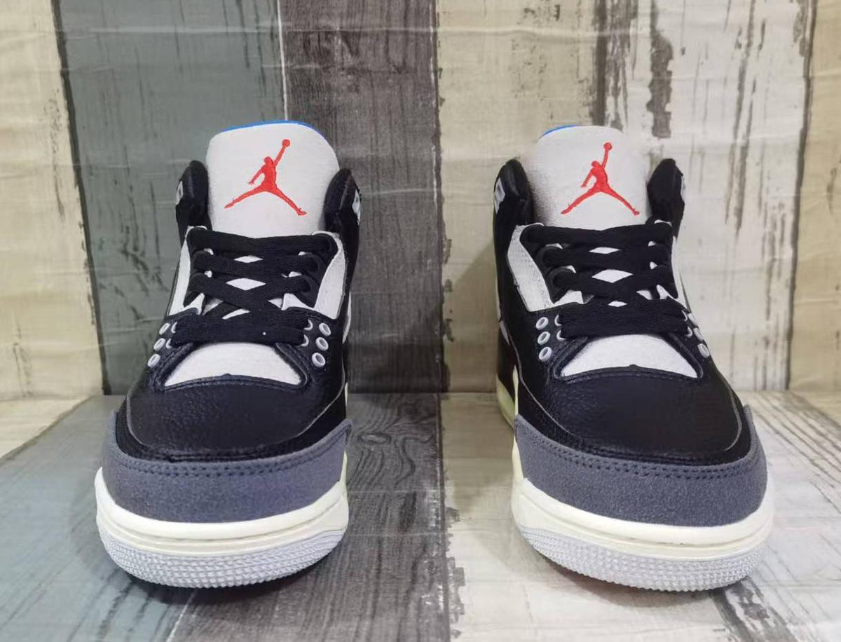 Air Jordan 3 Retro Black-Blue-Red Men's | Night Circuit