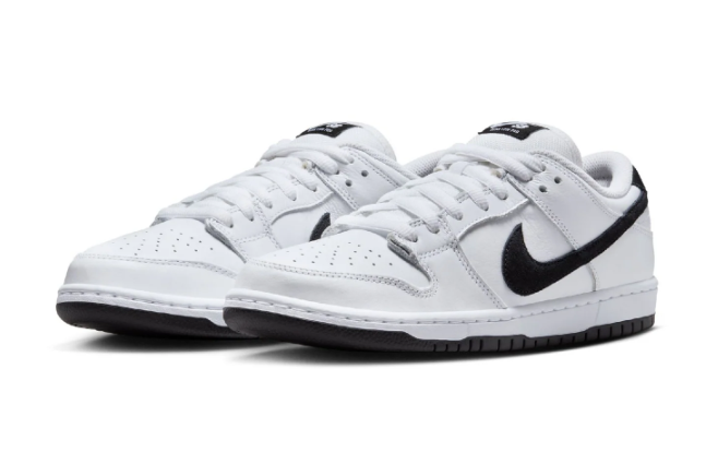 Nike SB Dunk Low Pro 'White / Black / White' | Paper Ink Edit