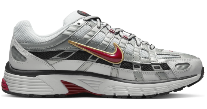 Nike P-6000 CNPT Women's 'Metallic Silver / Red' BV1021-101 | Silverline Tempo