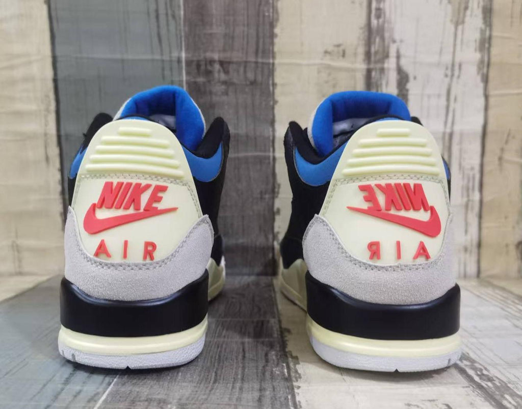 Air Jordan 3 Retro Black-Blue-Red Men's | Night Circuit
