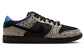 Nike SB Dunk Low Dashawn Jordan 'Snake Skin' Black / Fierce Purple | Serpentine Signal