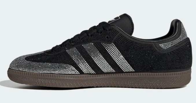 adidas Samba OG Rhinestone Women's 'Black Silver' | Silver Reverie